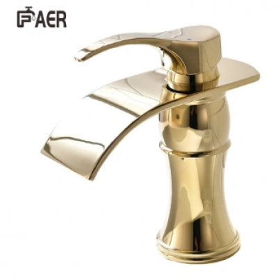 1102700A Special Design Gold Polish Bathroom Faucet