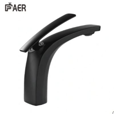 1113400-B Deck Mounted Matte Black Sensor Bathroom Faucet