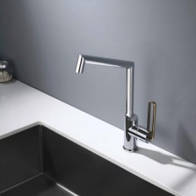 FA-ZDB77 Modern Copper Brass  Lever Hot/Cold Water Kitchen Sink Faucet for Home Use