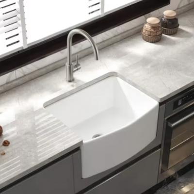 FA-MY-5008 Ceramic Kitchen Sink for Farmhouse Solid Fireclay Construction